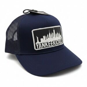 YankeeKicks NYC Skyline Trucker Hat Navy Blue Snapback Cap PLA57-2022BOFT1-410